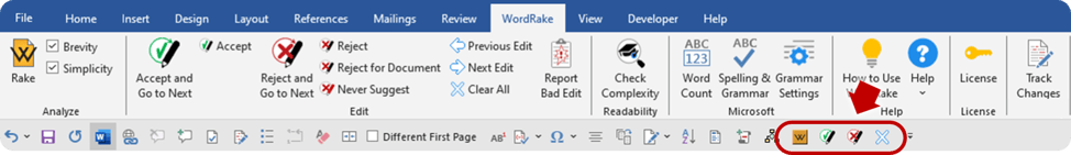 WR v5 2019 Ribbon with Quick Access Toolbar