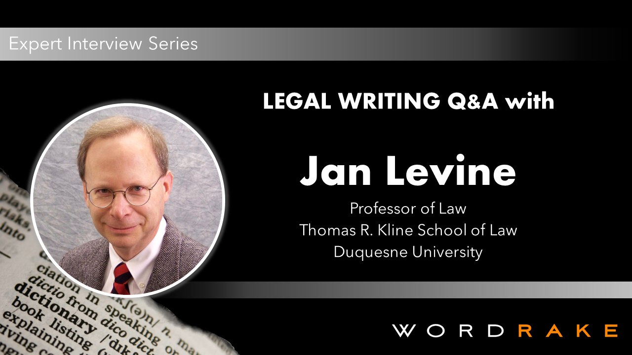 Jan Levine, Professor of Law